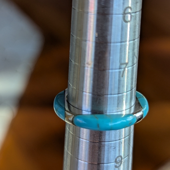Turquoise 925 Sterling Silver Ring - Picture 6 of 14